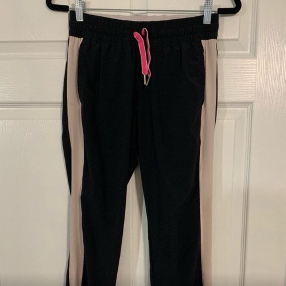 Lululemon Track Pants black pink racer striped excellent used condition 4